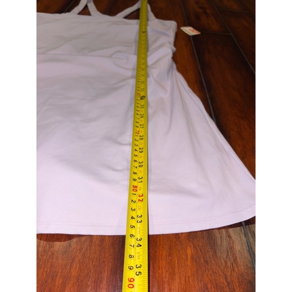 New FP Movement never better Tennis Dress Lilac Ruched Racerback Mini XL $125 - Picture 5 of 9